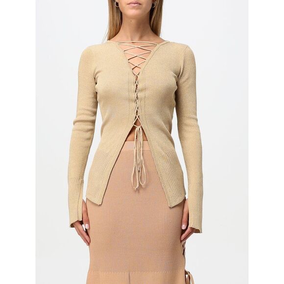 Patrizia Pepe Sweater Woman Gold